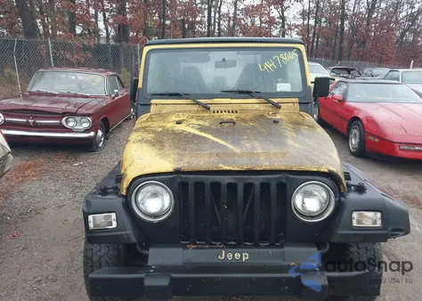 2000 Jeep Wrangler Sport z USA, uszkodzony, nr VIN 1J4FA49S4YP763414